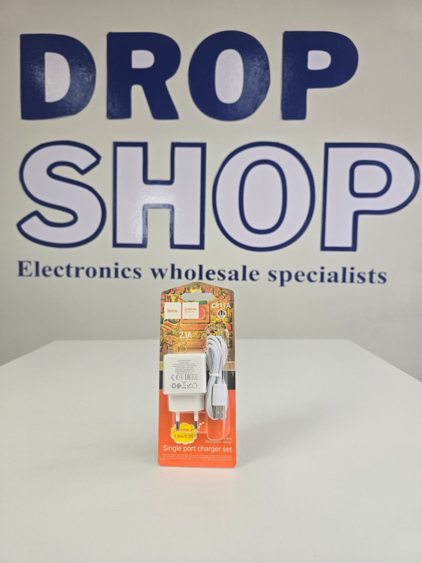 HOCO Single Port Charger and cable