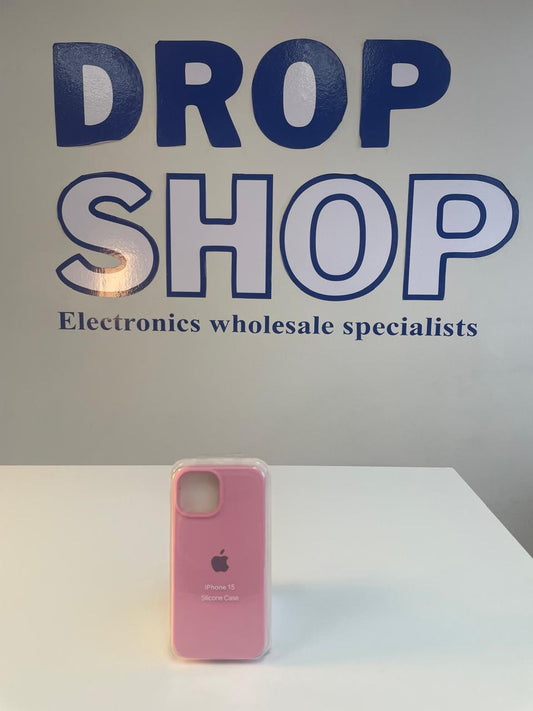 Silicone Apple Logo iPhone 15 Cover