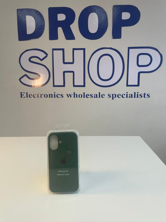 Silicone Apple Logo iPhone 16 Cover