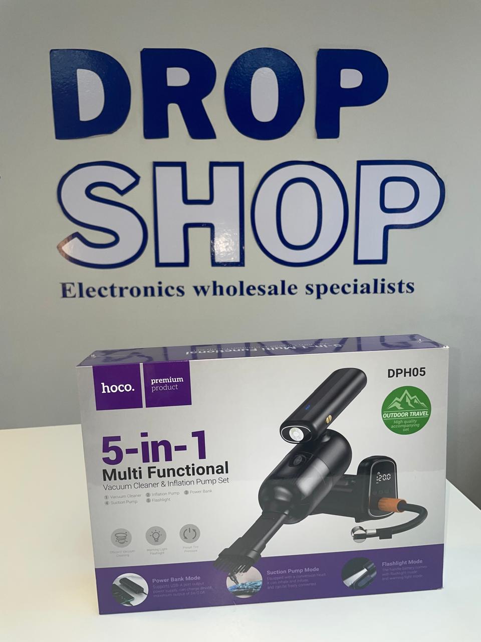 5-in-1 Multifunctional Vacuum Cleaner and Inflation pump set