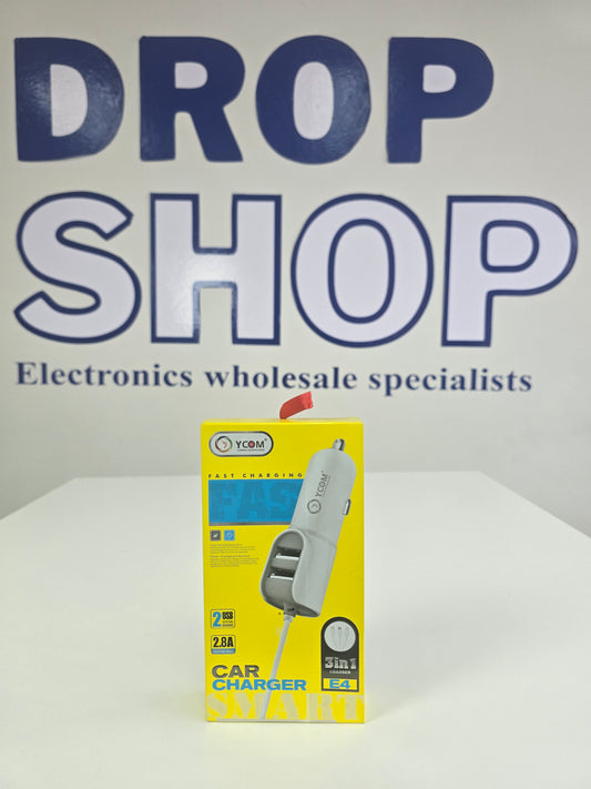 YCOM 3-IN-1 Car Charger